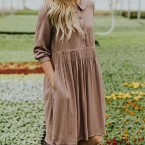 Roolee Peter Pan collar dress